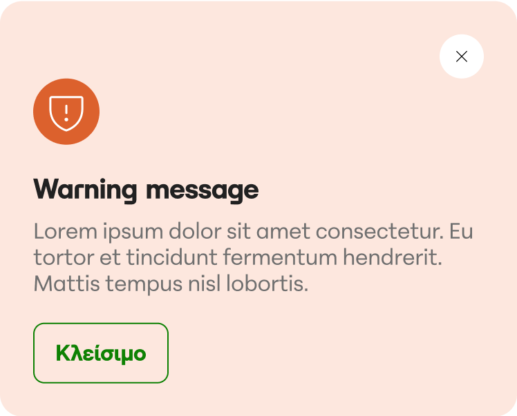 modal Warning