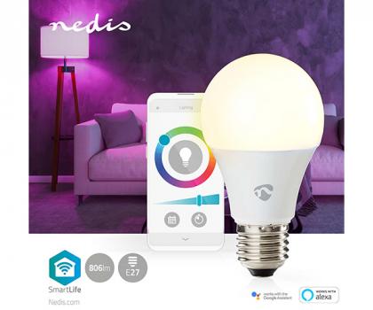 NEDIS LED E27 Wi-Fi RGB 