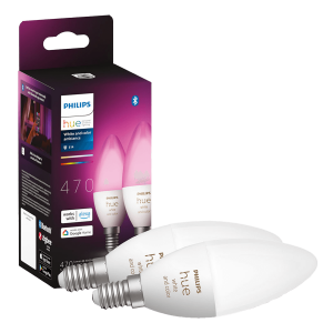 PHILIPS Hue White & Color Ambiance Έξυπνος Λαμπτήρας E14 B39 5.3W (2 Τεμάχια)