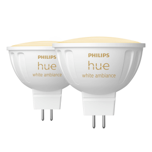 PHILIPS Hue White Ambiance Έξυπνος Λαμπτήρας GU5.3 5.1W 12V MR16 (2 Τεμάχια)
