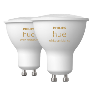 PHILIPS Hue White Ambiance Έξυπνος Λαμπτήρας GU10 5W (2 Τεμάχια)