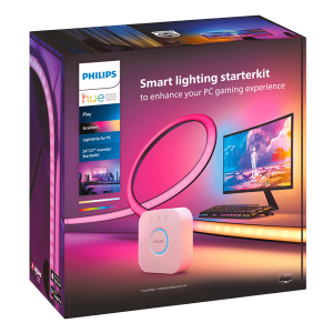 Έξυπνη Ταινία Φωτισμού PHILIPS Hue Play Gradient για Monitor 24'' έως 27'' + Philips Hue Bridge