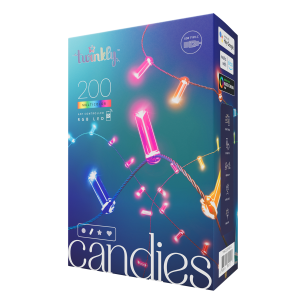Έξυπνα Λαμπάκια TWINKLY Candies Candles 200 LED με Διάφανο Καλώδιο 7mm