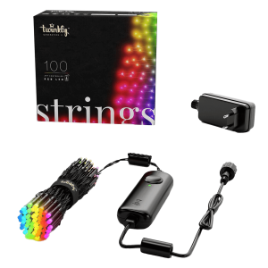 TWINKLY STRINGS 100 LED RGB BLACK WIRE