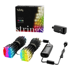 TWINKLY STRINGS 250 LED RGBW BLACK WIRE
