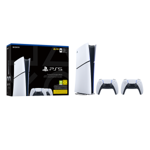 PlayStation 5 Slim Digital Edition + δεύτερο Aσύρματο Xειριστήριο DualSense