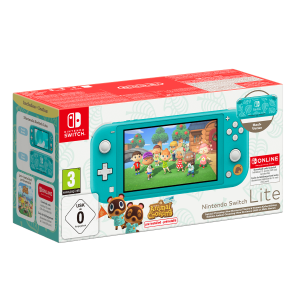 Nintendo Switch Lite Animal Crossing: New Horizons Timmy & Tommy Aloha Edition Τυρκουάζ + Συνδρομή 12 μηνών Nintendo Switch Online