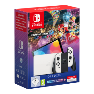 Nintendo Switch OLED (White Joy-Con) + Mario Kart 8 Deluxe + Συνδρομή 12 μηνών Nintendo Switch Online