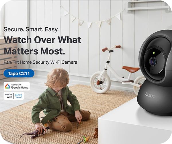 Tp-Link Tapo C211 Wi-Fi Εσωτερική Κάμερα google assistant and amazon alexa