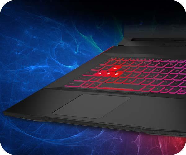 MSI Katana A17 AI laptop πληκτρολόγιο