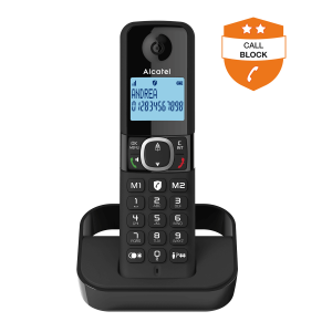 ALCATEL F860 Μαύρο Ασύρματο Τηλέφωνο