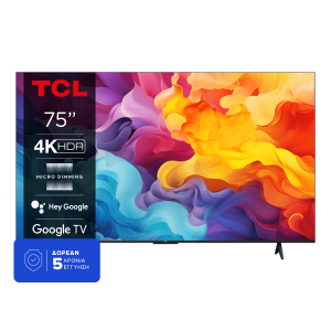 TCL 75P655 75'' LED 4K Smart TV Black Τηλεόραση