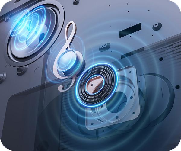 Hisense 85E7NQ subwoofer