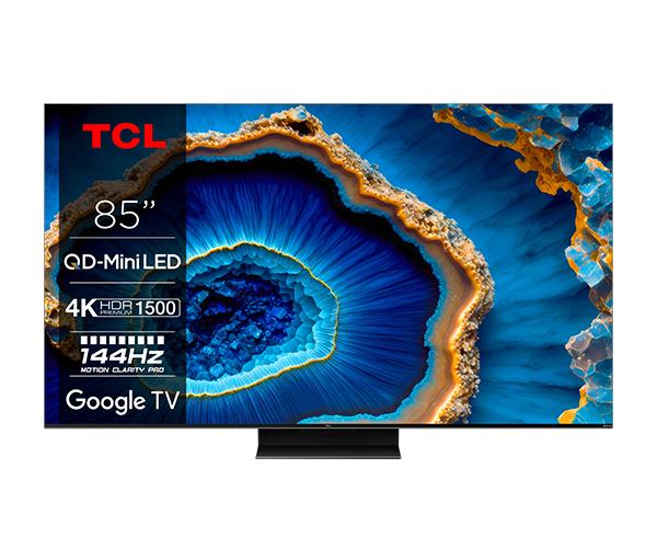 TCL 85C805 85'' Mini LED 4K Smart TV Τηλεόραση