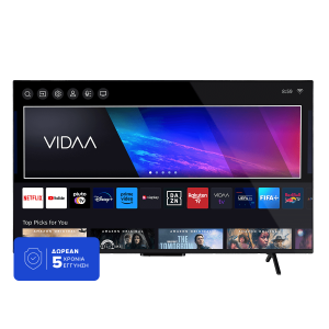 TOSHIBA 65QV2463DG 65'' QLED 4Κ Vidaa TV Black Τηλεόραση