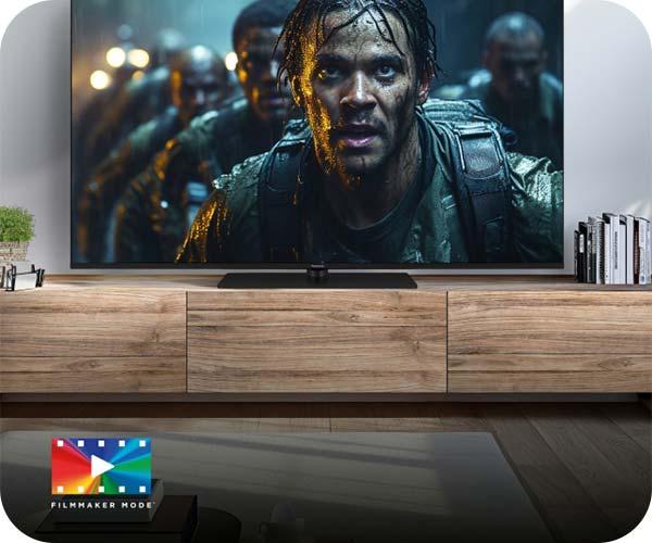 PANASONIC LED W80 4K τηλεόραση λειτουργία Filmmaker