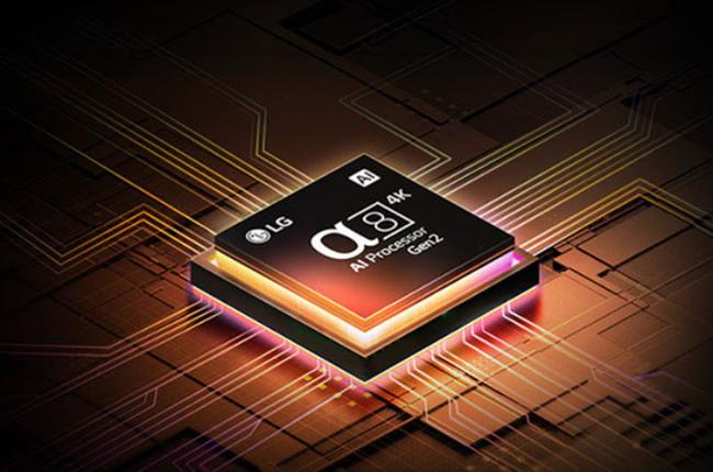 LG evo AI QNED93 4K Smart TV τηλεόραση επεξεργαστής