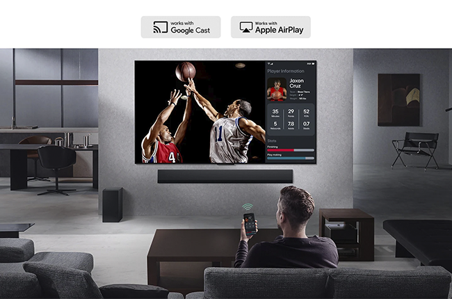 LG evo AI QNED93 4K Smart TV τηλεόραση