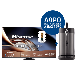 HISENSE 100UXQ 100'' Mini LED 4K Vidaa TV Τηλεόραση Black