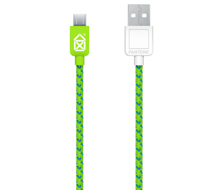 MICRO USB PANTONE CABLE GREEN&BLUE
