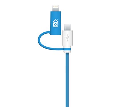  PANTONE MICRO USB/LIGHTNING BLUE PVC