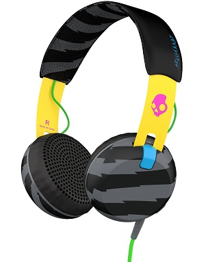 HEADPHONES SKULLCANDY GRIND YELLOW/BLACK