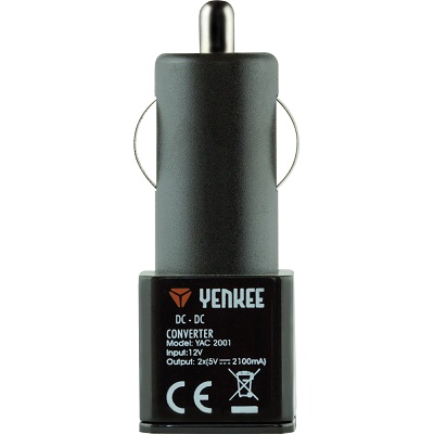 CAR CHARGER YENKEE 2xUSB