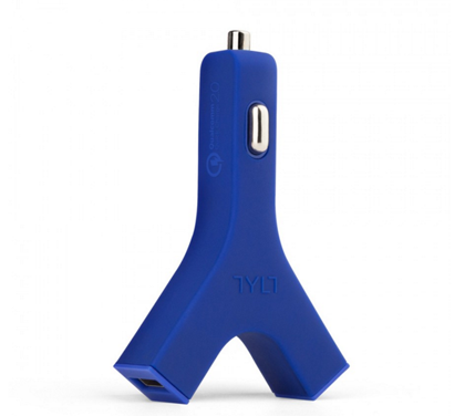 CAR CHARG TYLT Y-CHARGE4.8A MICROUSB BLU