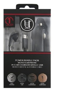 Uunique single USB Car charger with mono earphone