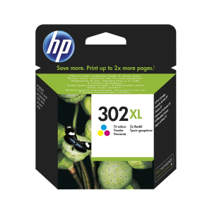 HP δοχείο μελάνης 302XL High Yield 3 χρωμάτων Instant Ink