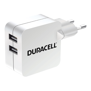 Φορτιστής Ταξιδιού DURACELL Dual USB 4.8A