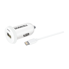 Φορτιστής Αυτοκινήτου DURACELL 2.4Α & Καλώδιο Lightning
