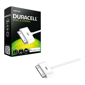 Καλώδιο DURACELL USB σε MFI Apple 30-pin 1 μέτρο