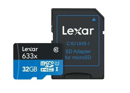 ΚΑΡ.ΜΝ.LEXAR MICRO SD 32GB 633X 95MB/s