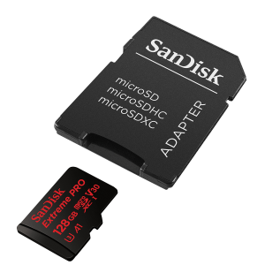 SANDISK κάρτα μνήμης Extreme Pro micro SDXC 128GB με αντάπτορα