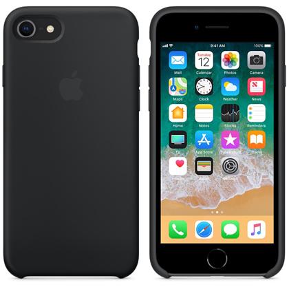 iPhone7_8 Silicone Case Black
