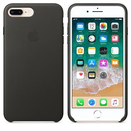 APPLE dermatini thikio iPhone 8/7 Plus skouro gkri