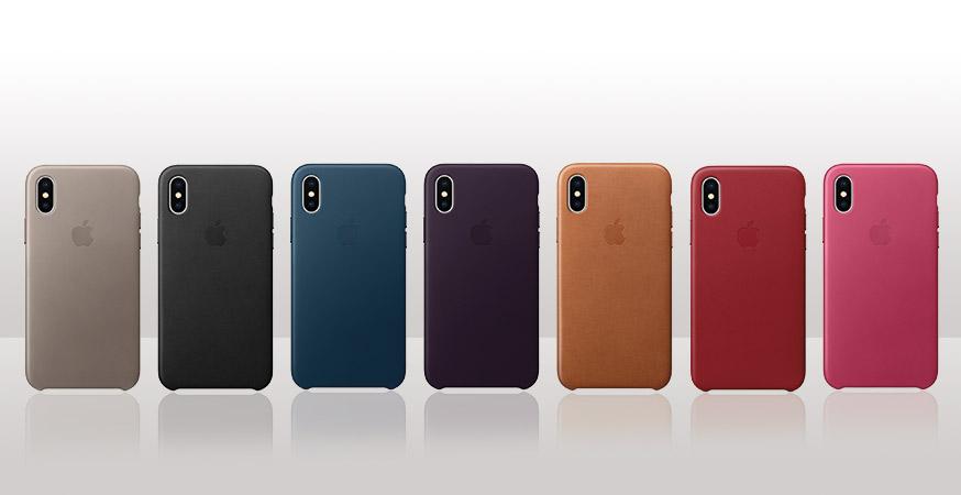 APPLE leather case iPhone X