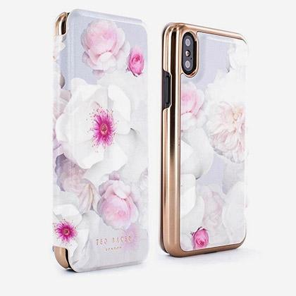 TED BAKER thiki Mirror Folio Chelsay Iphone X