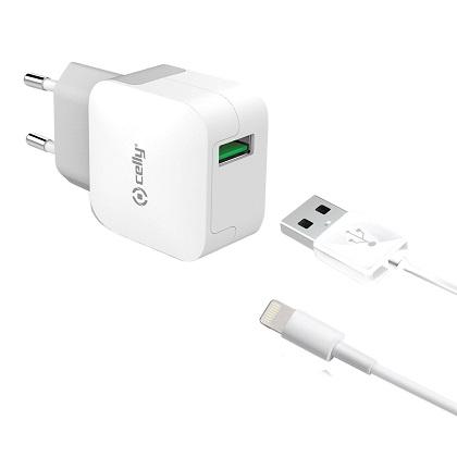 CELLY charger 2.4Α Lightning cable