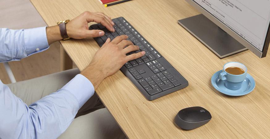 LOGITECH desktop set keyboard and mouse MK235