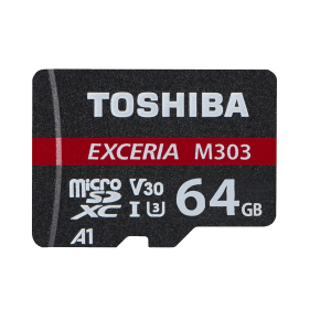 TOSHIBA Exceria κάρτα μνήμης micro SDXC M303 UHS I U3 64GB με αντάπτορα