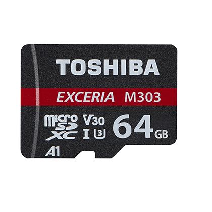  TOSHIBA 64GB microSD M303 UHS I U3+adapter