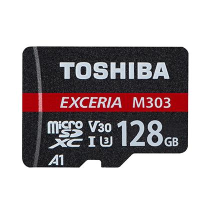 TOSHIBA 128GB microSD M303 UHS I U3+adapter