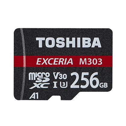  TOSHIBA 256GB microSD M303 UHS I U3+adapter