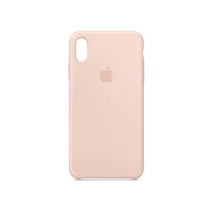 ΑPPLE thiki silikonis iPhone Xs Max anoixto roz