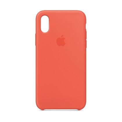 ΑPPLE thiki silikonis iPhone Xs portokali