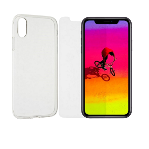 Διάφανη θήκη + γυαλί προστασίας οθόνης COSY iPhone XR