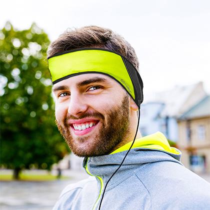 Sport CELLY HeadBand me enswmatwmena akoystika + gantia kitrino