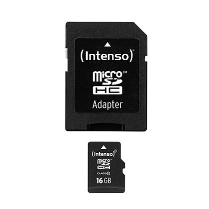  INTENSO karta mnimnis Micro SDHC Class 10 16GB me antaptora